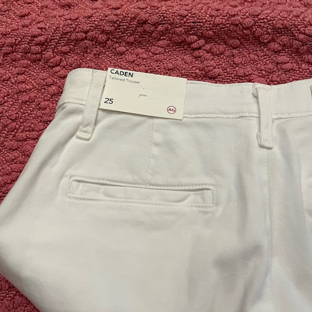 AG Adriano Goldschmied Women's Caden Tailored Trouser White - Picture 6 of 8